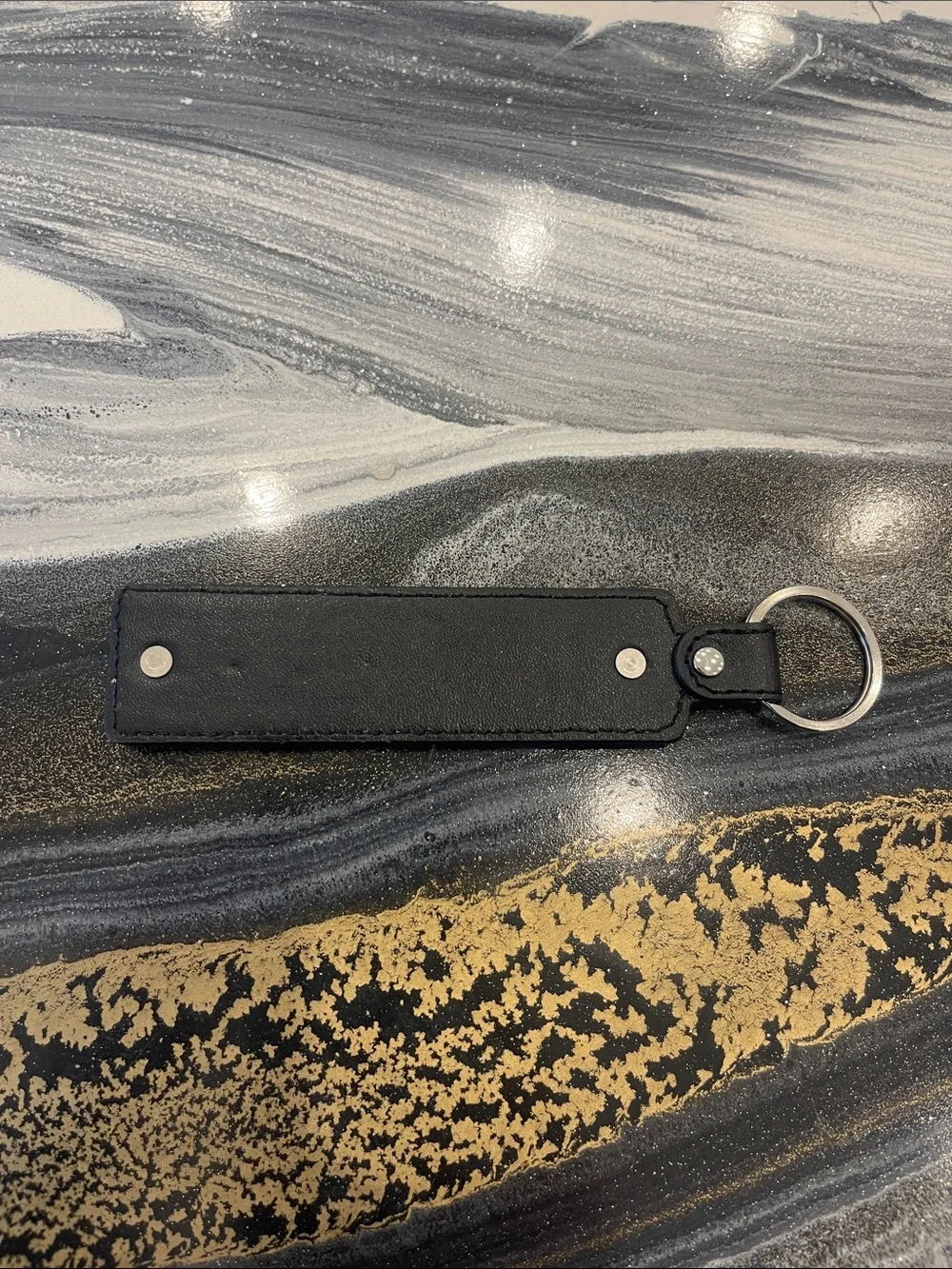 I ♥ BENZ Black Leather Keychain - Designer-Inspired Men’s Accessory